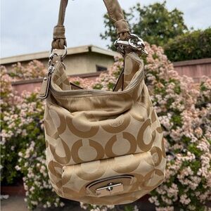 Vintage Coach Kristin Tan Hobo Crossbody or Hand Bag